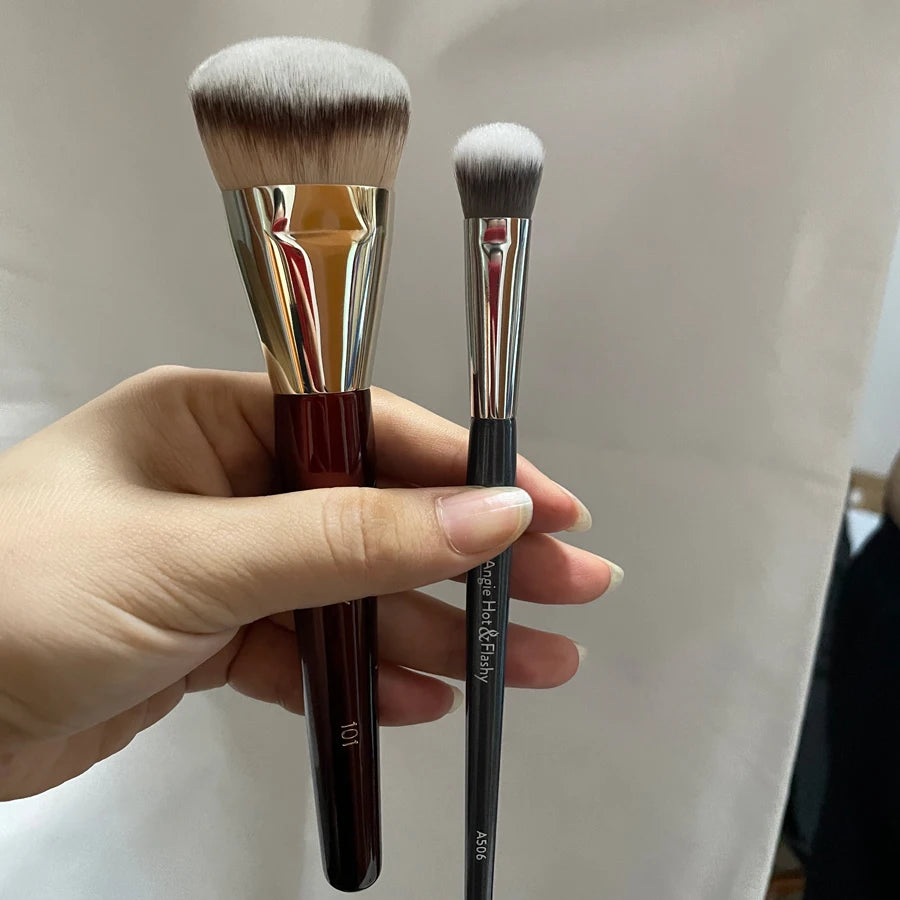 1Pc 101 Contoured Foundation Makeup Brushes