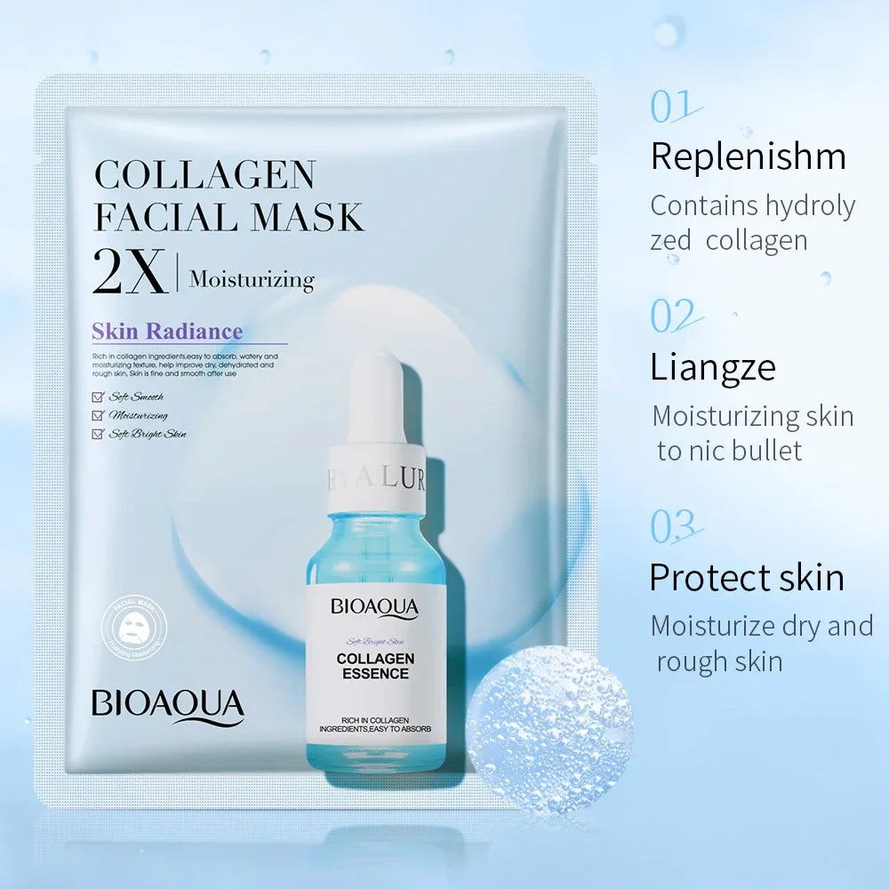 20 Pieces Centella Collagen Vitamin C Facial Mask