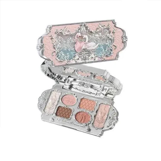 Swan Ballet Eyeshadow Palette Matte Fine Shimmer Pearl Face Palette