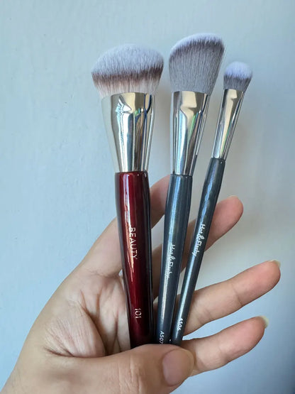 1Pc 101 Contoured Foundation Makeup Brushes