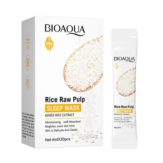 20Pcs Rice Raw Pulp Sleeping Masks
