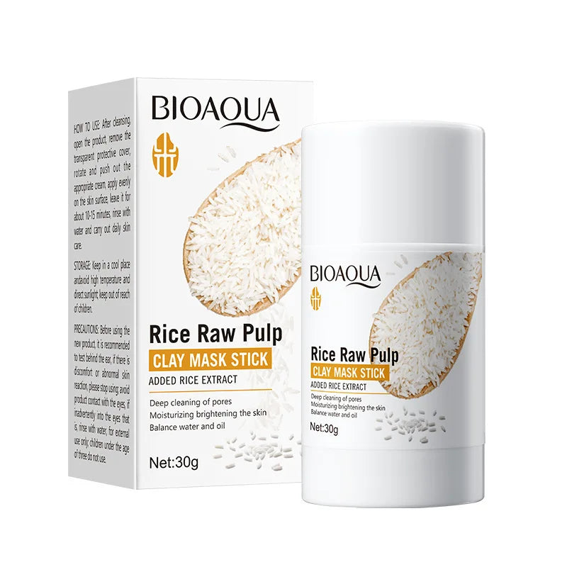 White Rice Face Mask Stick Mud Facial Masks